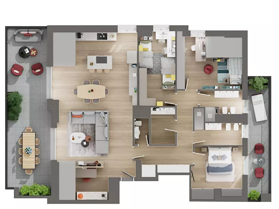 Immagine 8 di Attico in vendita  in Via San Rocco 8 a Segrate