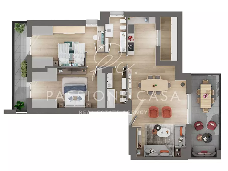 Immagine 1 di Attico in vendita  in Via San Rocco 8 a Segrate