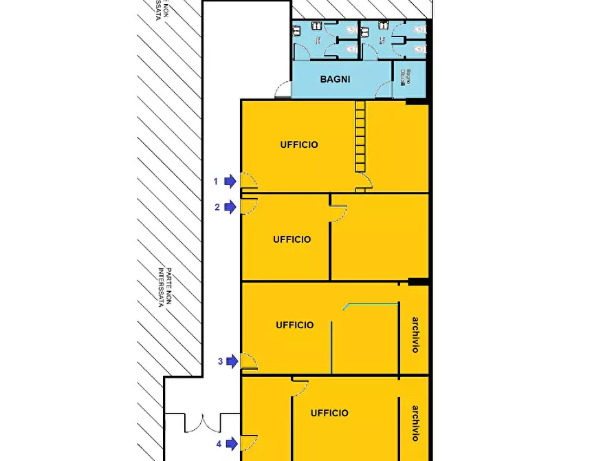 Immagine 8 di Ufficio in affitto  in viale magna grecia a Catanzaro