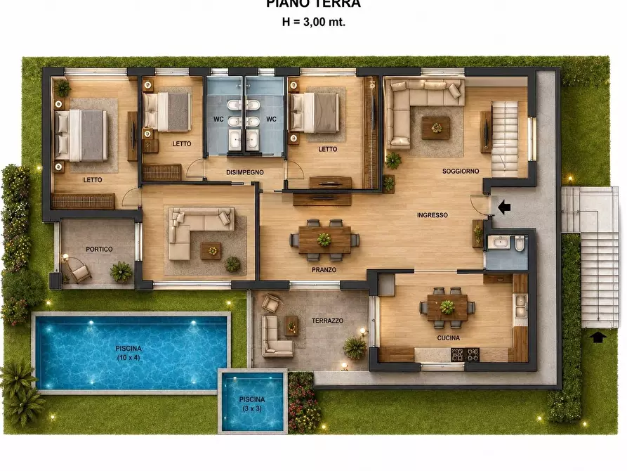 Immagine 9 di Villa in vendita  in via Formia 36 a Catanzaro
