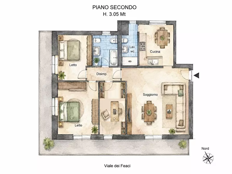 Immagine 23 di Appartamento in vendita  in Viale dei Feaci 9 a Squillace