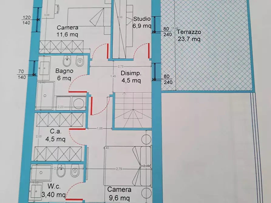 Immagine 3 di Casa indipendente in vendita  in Via Rossini snc a Pedaso