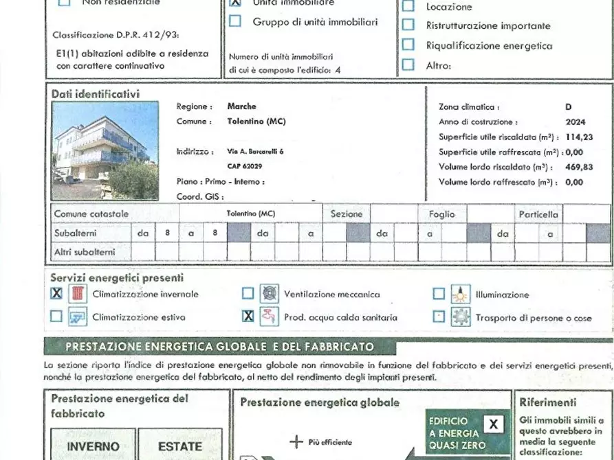 Immagine 40 di Appartamento in vendita  in Adino Barcarelli 6 a Tolentino