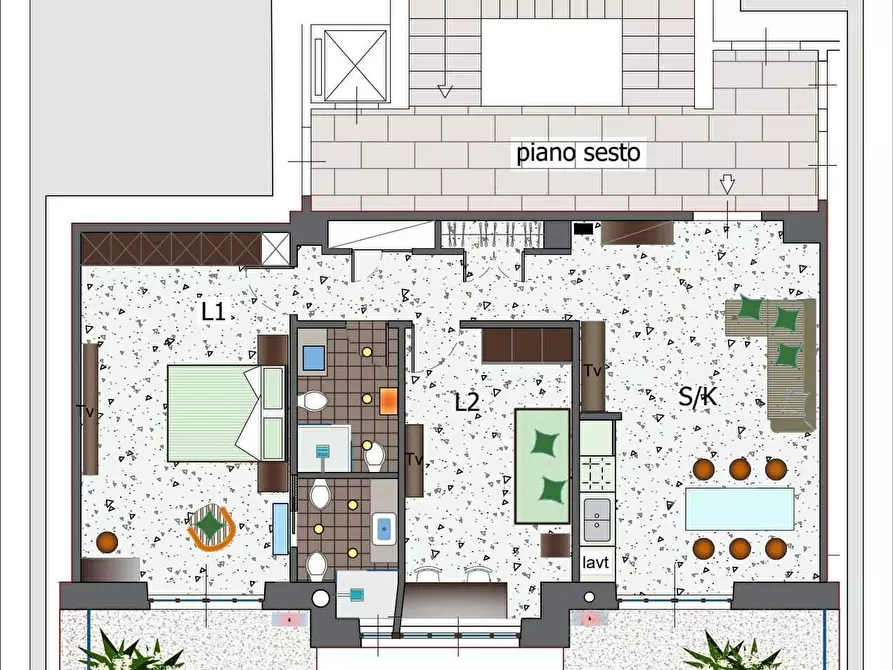 Immagine 14 di Appartamento in vendita  in Piazza Sant'Agostino 29 a Salerno