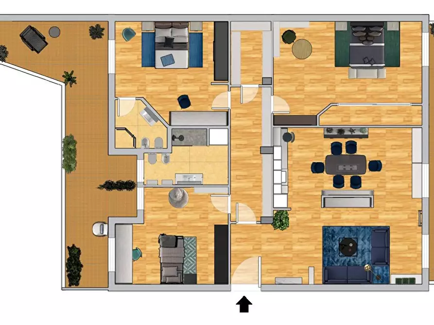 Immagine 5 di Appartamento in vendita  in Via Marino Ghetaldi 33 a Roma