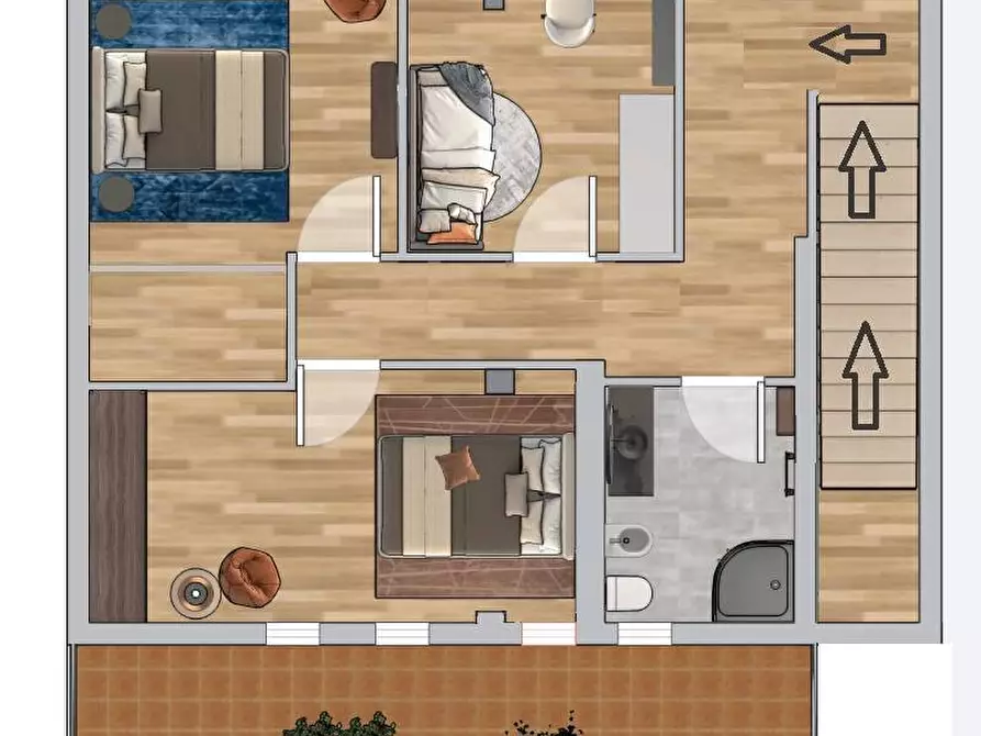 Immagine 37 di Attico in vendita  in Via Danilo Stiepovich 180 a Roma