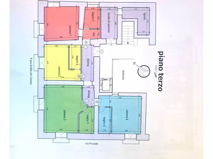 Immagine 15 di Appartamento in vendita  in Piazza Sedile Del Campo 22 a Salerno