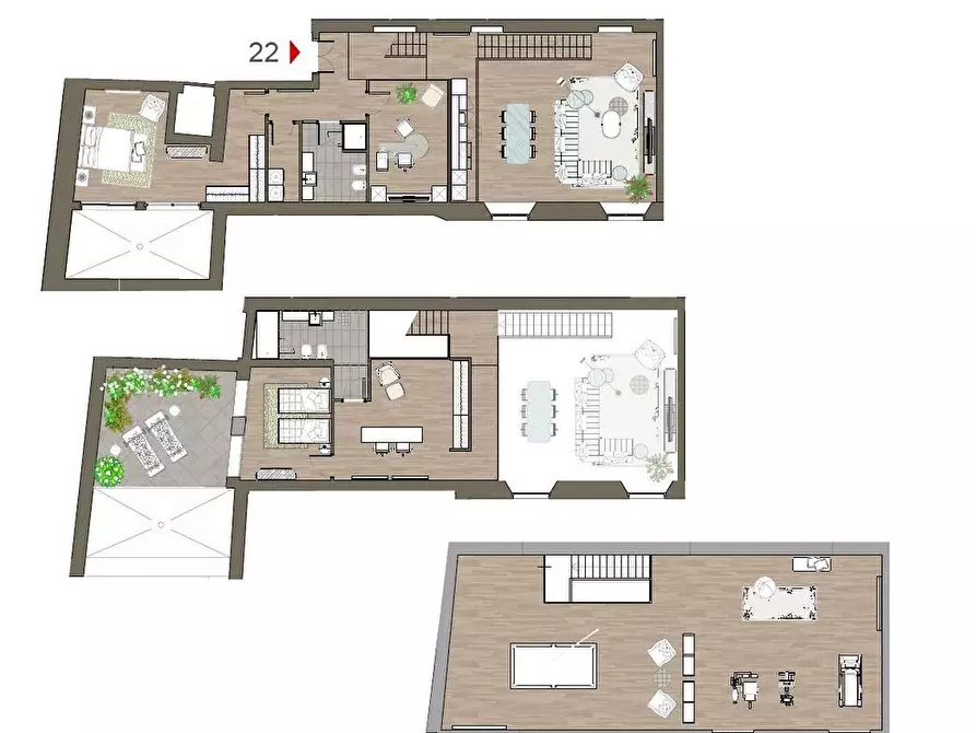 Immagine 8 di Appartamento in vendita  a Mantova