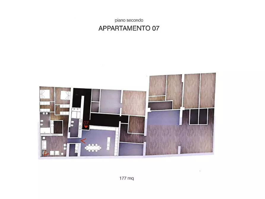 Immagine 5 di Attico in vendita  a Mantova