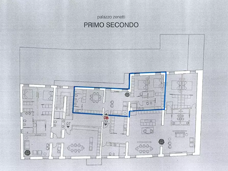 Immagine 4 di Attico in vendita  a Mantova