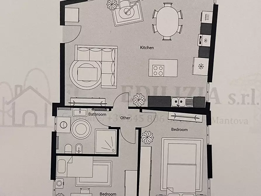 Immagine 5 di Appartamento in vendita  a Volta Mantovana
