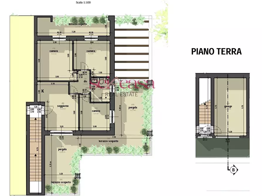 Immagine 2 di Villetta a schiera in vendita  a Grosseto