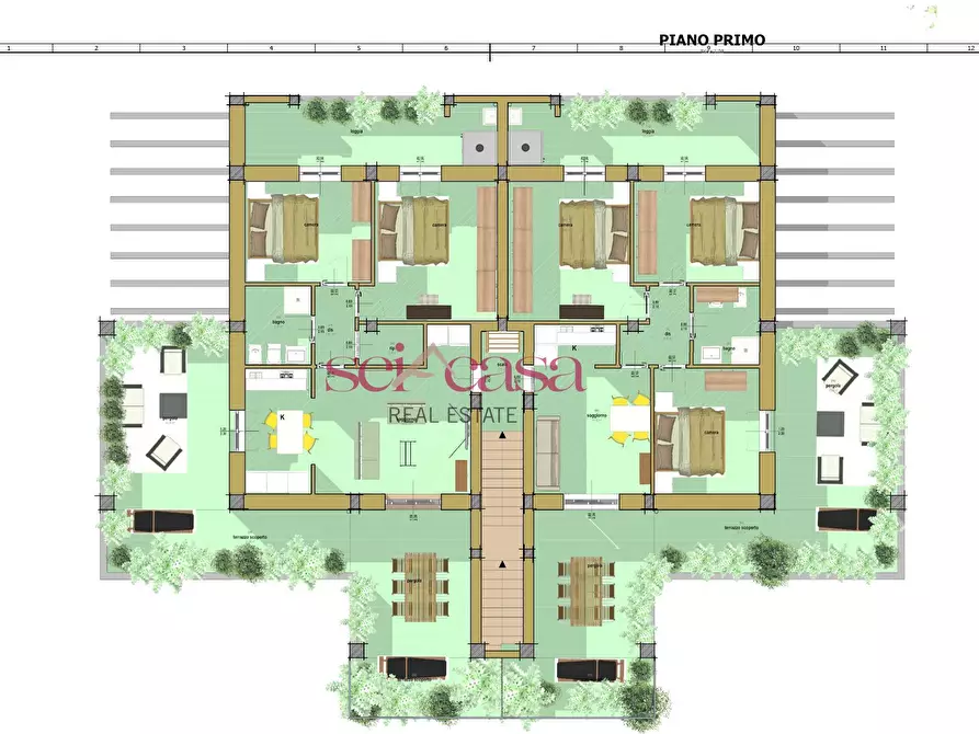 Immagine 3 di Villetta a schiera in vendita  a Grosseto