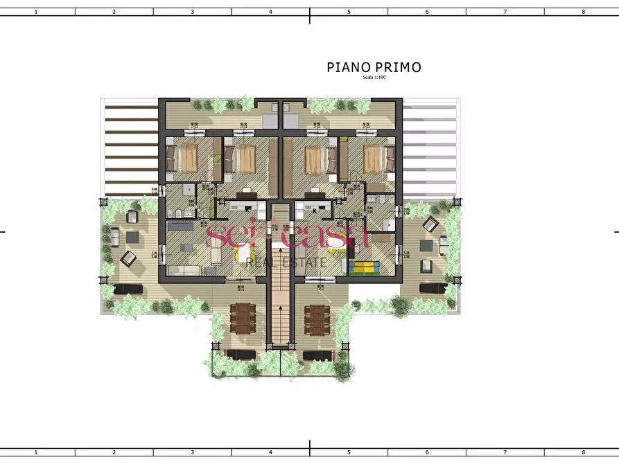 Immagine 1 di Villetta a schiera in vendita  a Grosseto