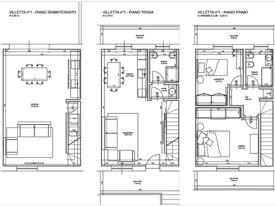 Immagine 3 di Villetta a schiera in vendita  a Bucchianico