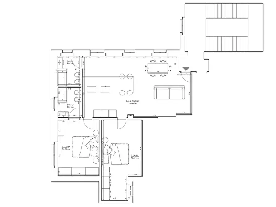 Immagine 5 di Appartamento in vendita  in via pianell 4 a Chieti