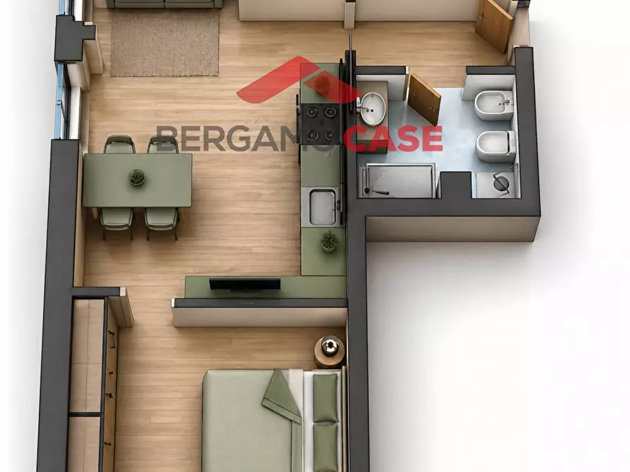Immagine 1 di Appartamento in vendita  in Via Pascoli 7 a Bergamo