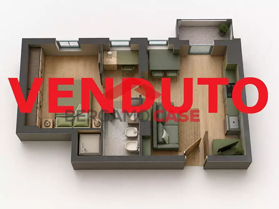 Immagine 1 di Appartamento in vendita  in Via Pascoli 7 a Bergamo