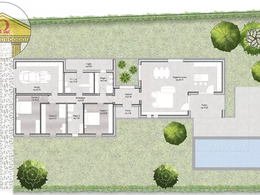 Immagine 2 di Villa in vendita  a Miane