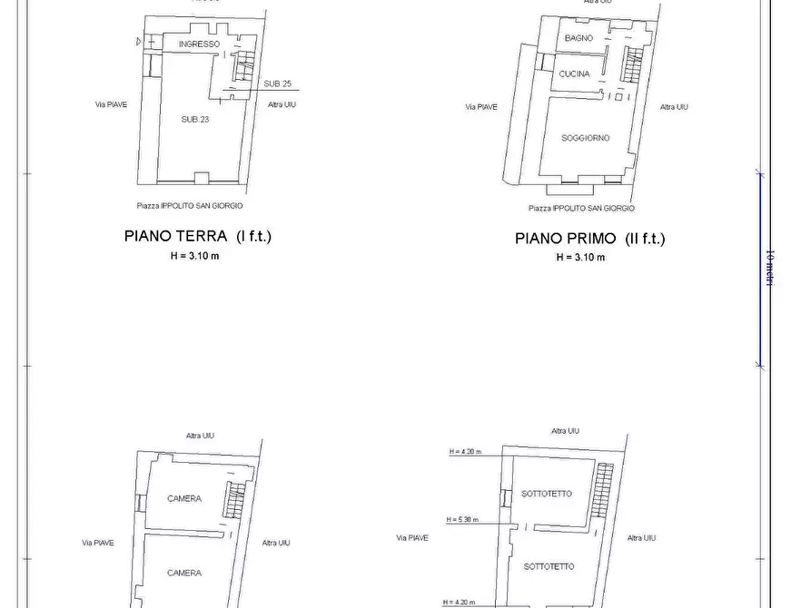 Immagine 30 di Casa semindipendente in vendita  in piazza ippolito 2 a San Giorgio Canavese