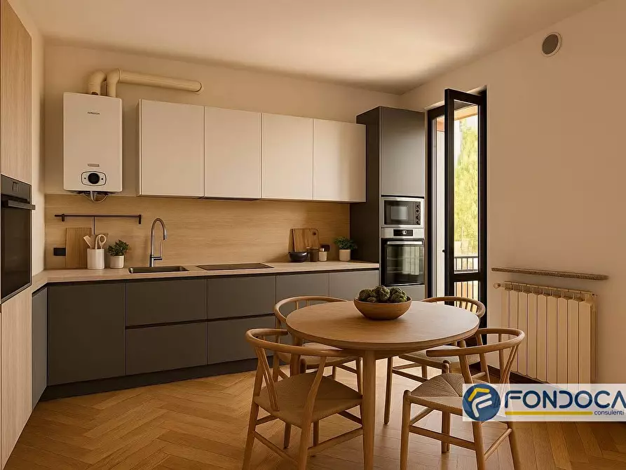 Immagine 2 di Appartamento in vendita  in chiuduno via portici suardo a Chiuduno