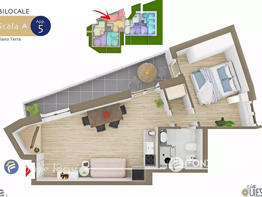 Immagine 56 di Appartamento in vendita  in Via Vittorio Veneto 8 a Borgio Verezzi