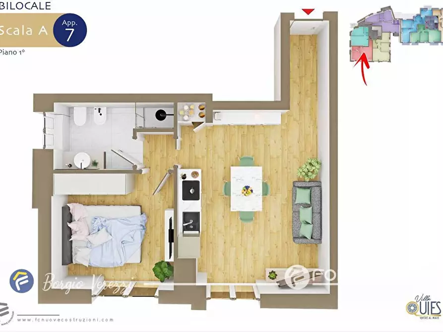 Immagine 57 di Appartamento in vendita  in Via Vittorio Veneto 8 a Borgio Verezzi