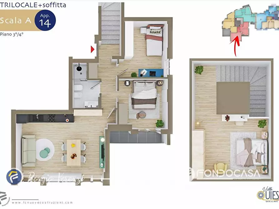 Immagine 56 di Appartamento in vendita  in Via Vittorio Veneto 8 a Borgio Verezzi