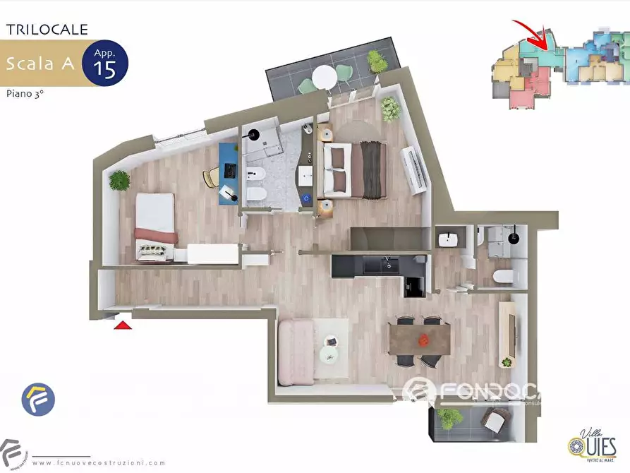 Immagine 54 di Appartamento in vendita  in Via Vittorio Veneto 8 a Borgio Verezzi