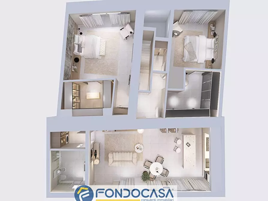 Immagine 2 di Appartamento in vendita  a Cazzago San Martino