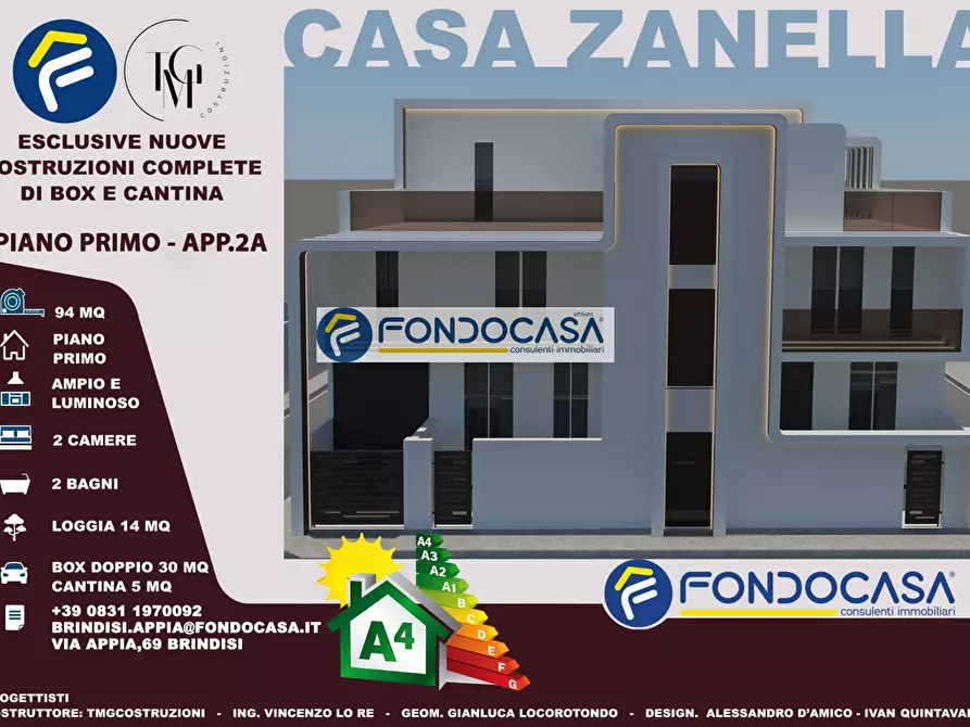 Immagine 1 di Appartamento in vendita  in Via Giacomo Zanella snc a Brindisi
