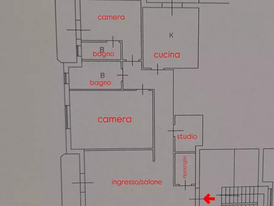 Immagine 1 di Appartamento in vendita  in Via Belluno 19 a Battipaglia
