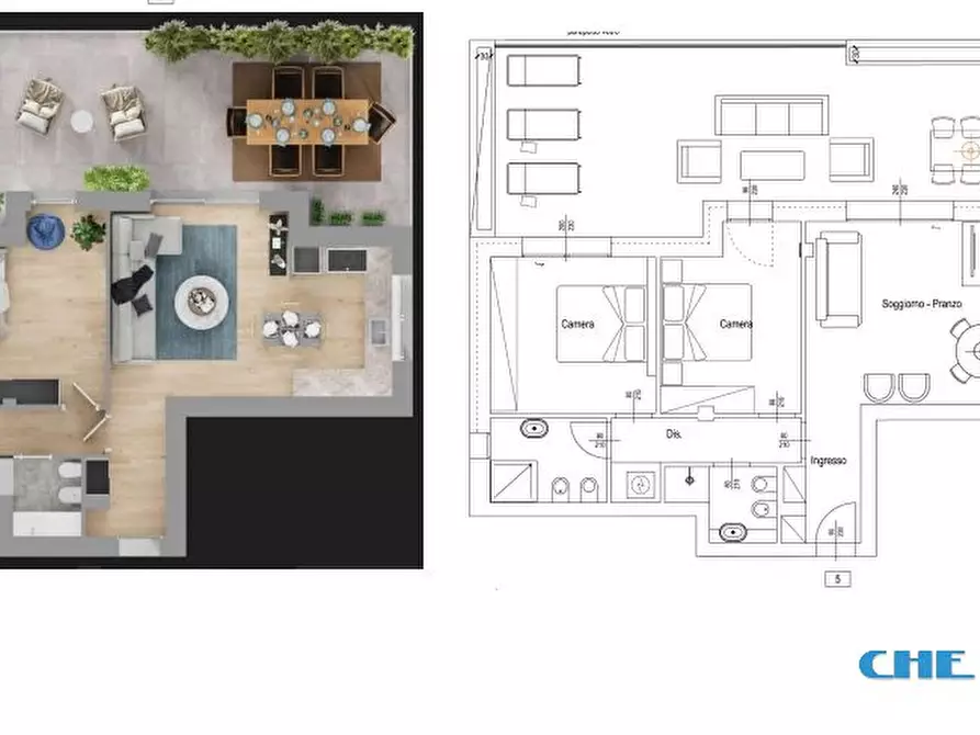 Immagine 3 di Appartamento in vendita  a Riccione