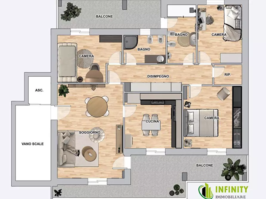 Immagine 8 di Appartamento in vendita  a Matera