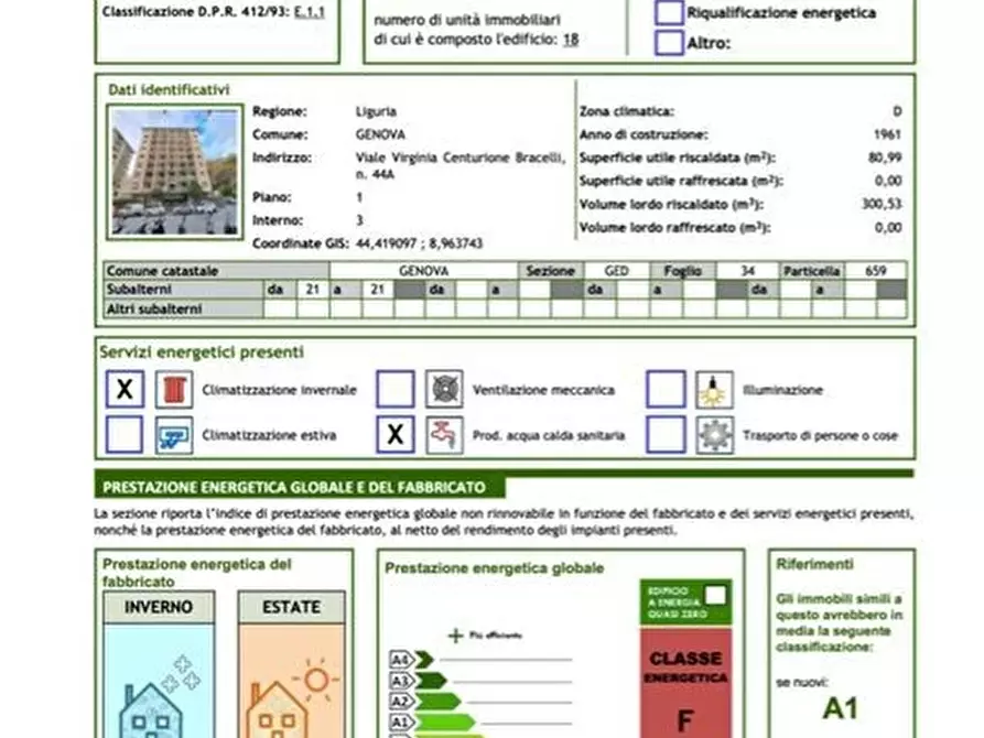 Immagine 6 di Appartamento in vendita  44a a Genova
