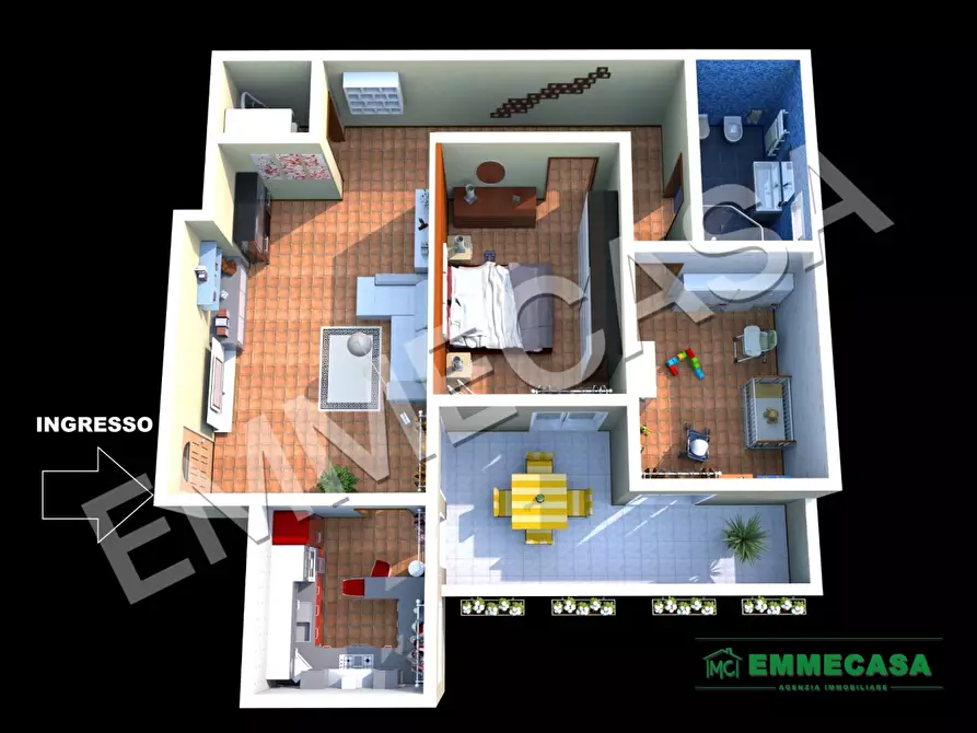 Immagine 3 di Appartamento in vendita  a Valenzano