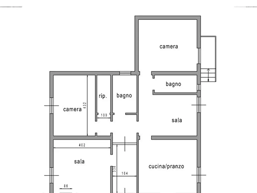 Immagine 4 di Appartamento in vendita  1E a Massa