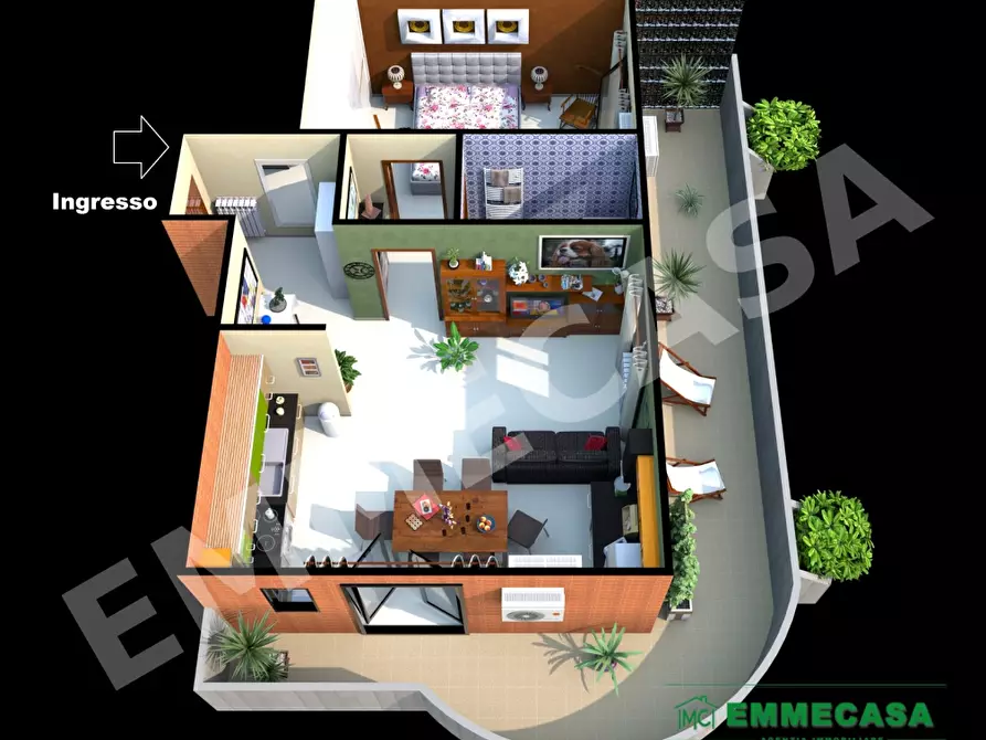 Immagine 7 di Appartamento in vendita  a Valenzano