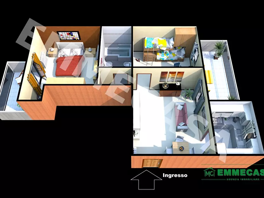 Immagine 3 di Appartamento in vendita  a Valenzano