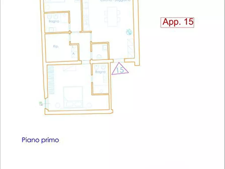 Immagine 2 di Appartamento in vendita  a Gambassi Terme