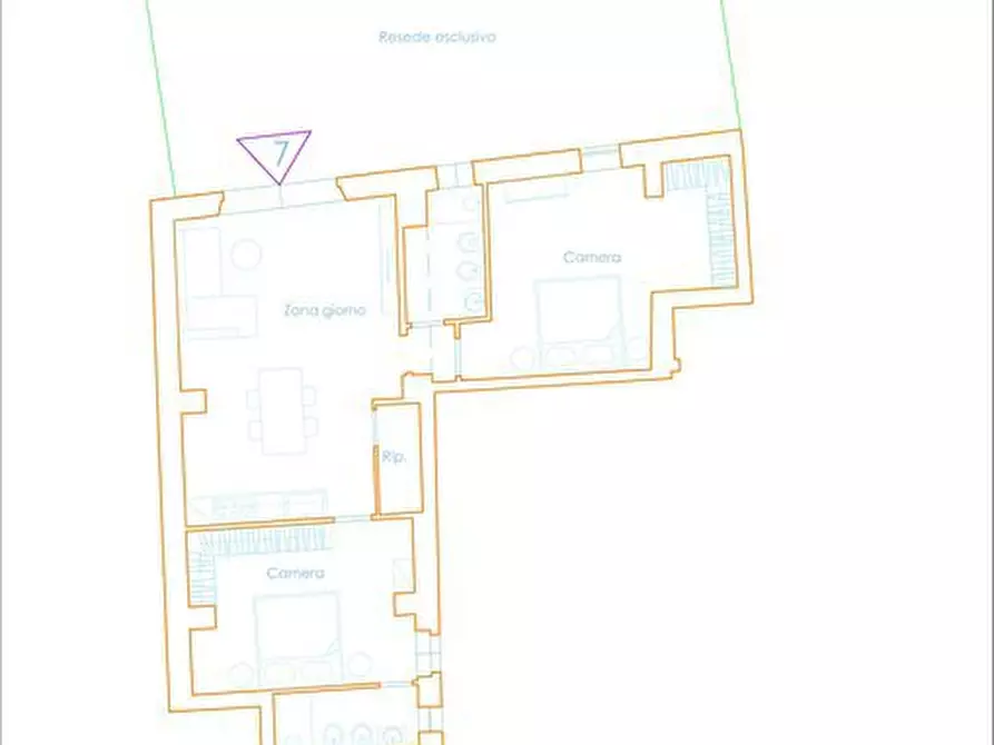 Immagine 2 di Appartamento in vendita  a Gambassi Terme