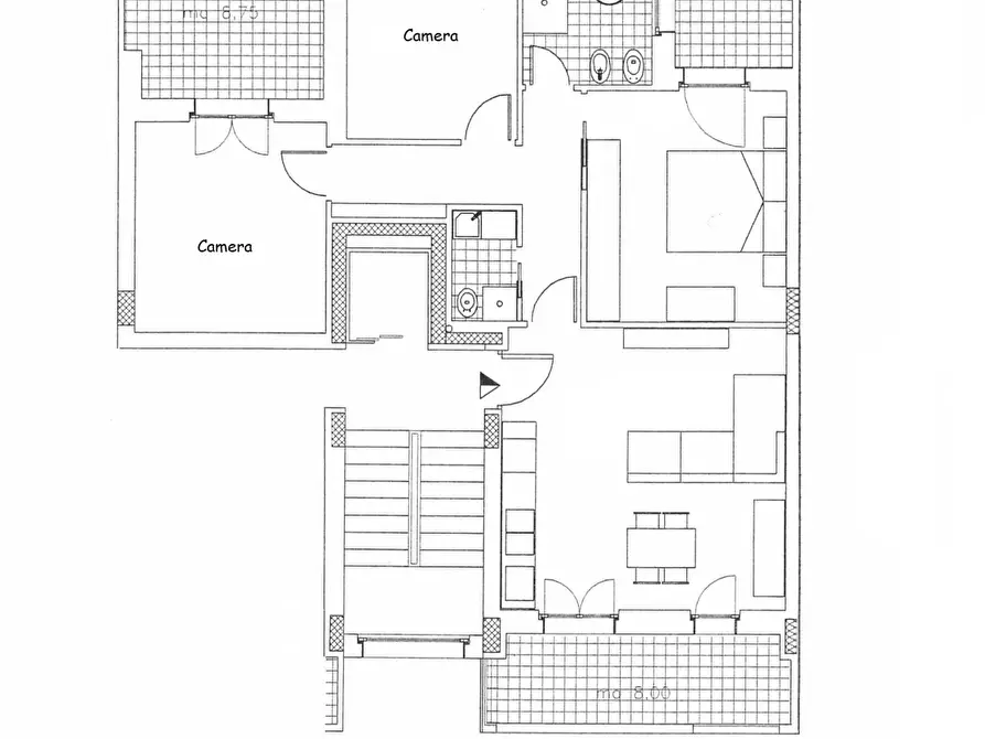 Immagine 7 di Appartamento in vendita  a Matera