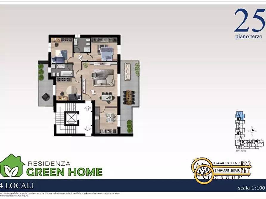 Immagine 1 di Appartamento in vendita  33 a Vignate