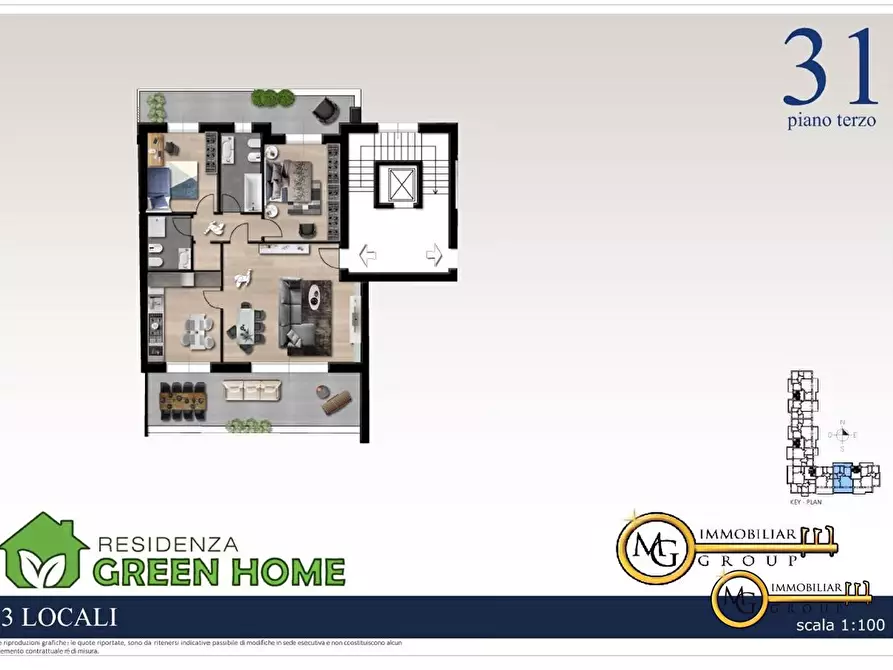 Immagine 1 di Appartamento in vendita  33 a Vignate