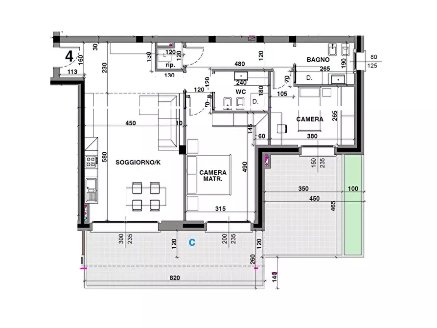 Immagine 2 di Appartamento in vendita  a Canegrate