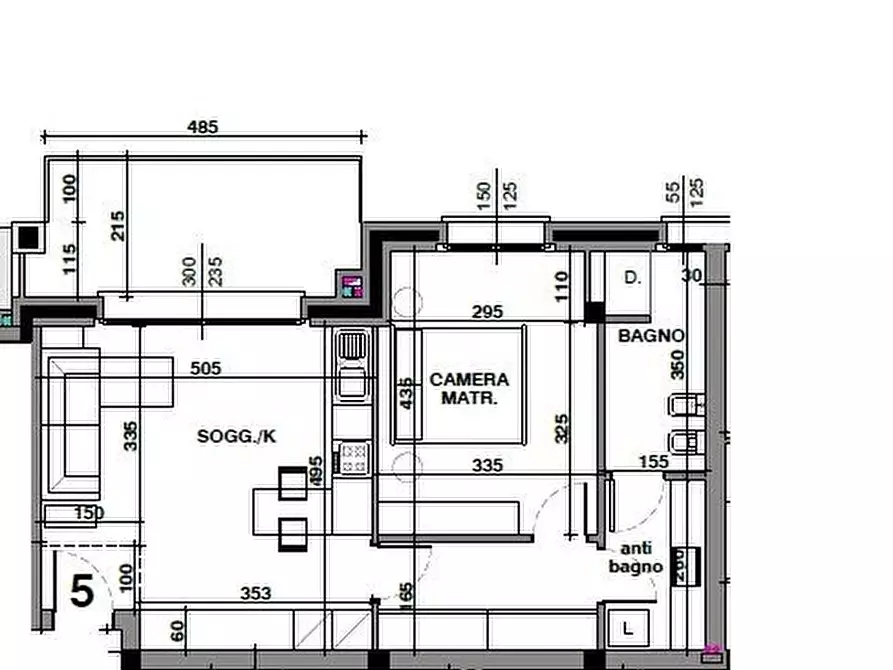 Immagine 2 di Appartamento in vendita  a Canegrate