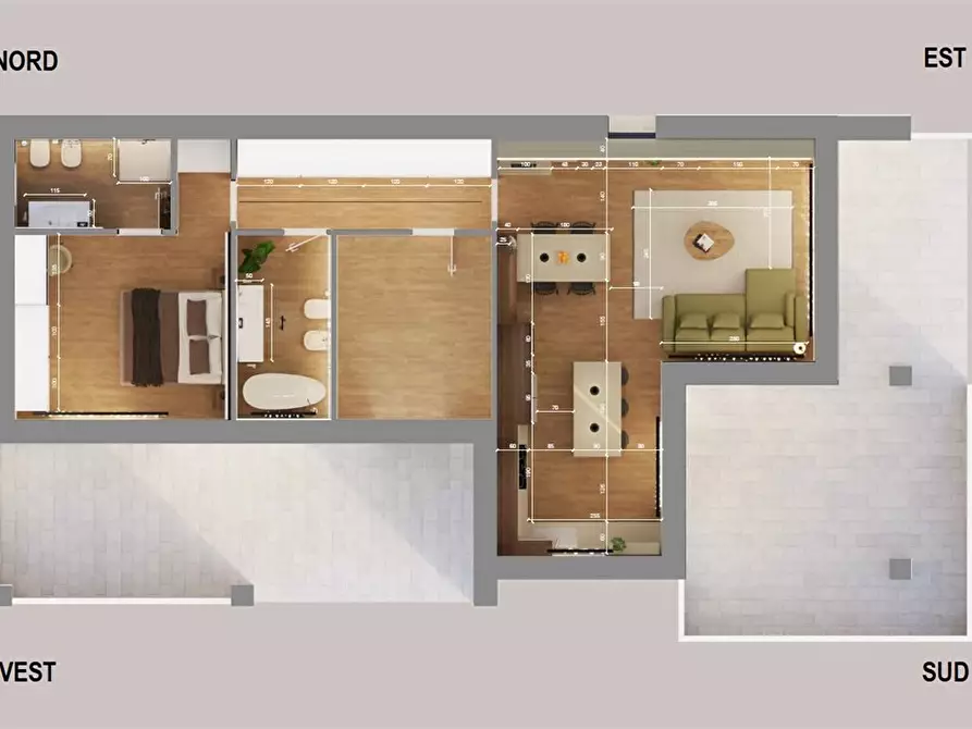 Immagine 3 di Appartamento in vendita  a Parabiago