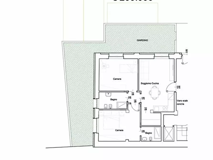 Immagine 1 di Appartamento in vendita  a Melzo