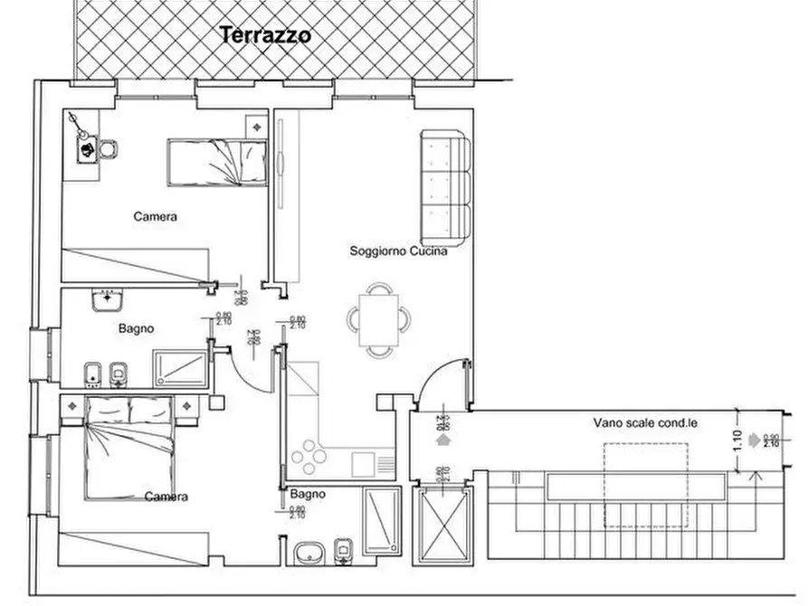 Immagine 5 di Appartamento in vendita  a Melzo