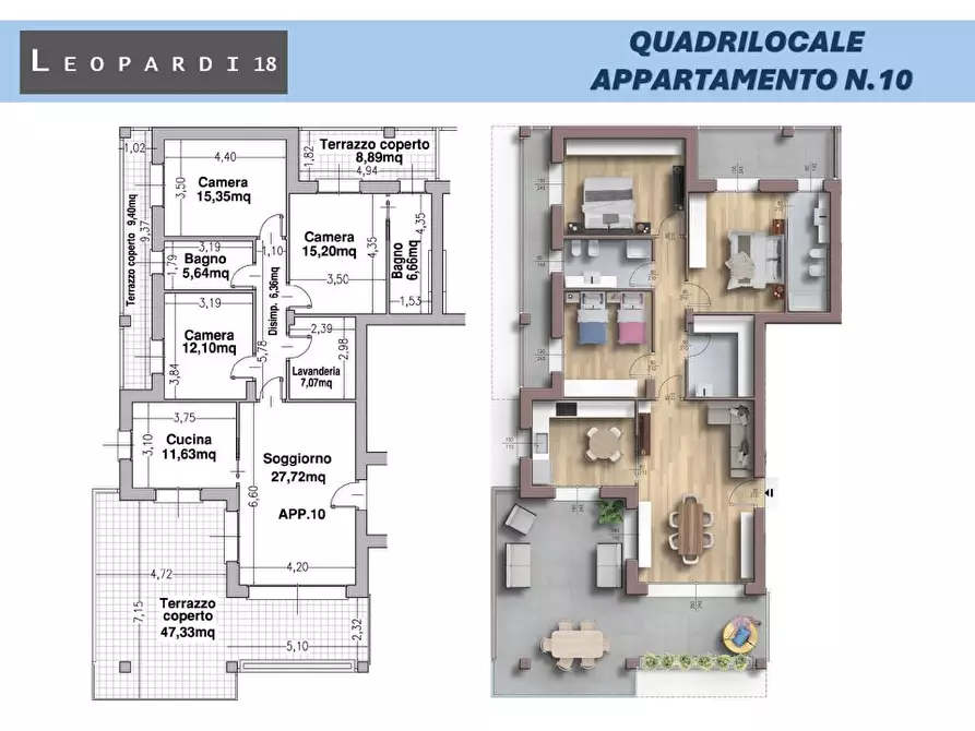 Immagine 2 di Appartamento in vendita  a Parabiago